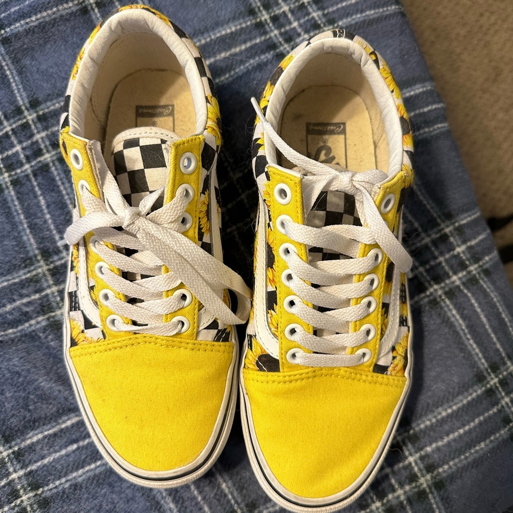 Vans custom sunflower old skools